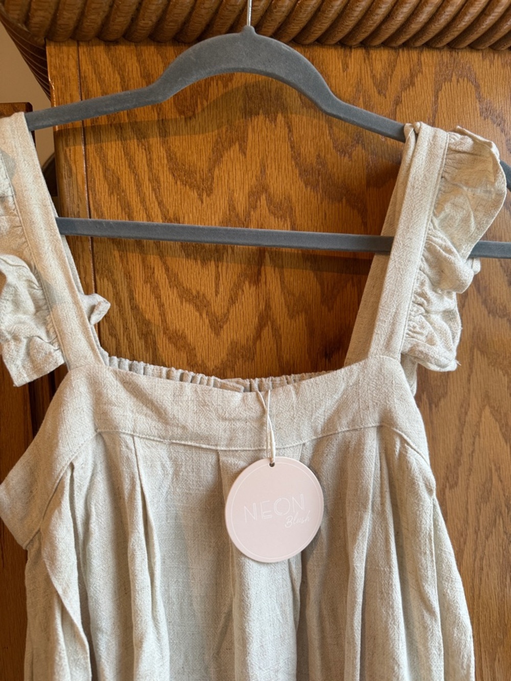 Cream Ruffle-Strap Sundress - Picture 2 of 5
